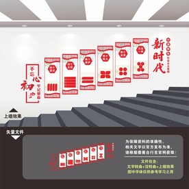 党建楼梯文化墙