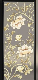 高清分层透明底屏风玻璃打印图