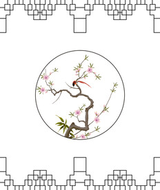 高清分层透明底推拉门打印图