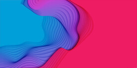 彩色渐变立体剪纸背景