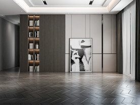 现代简约客厅沙发背景墙家具场景