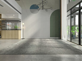 现代客厅背景墙软装3D场景