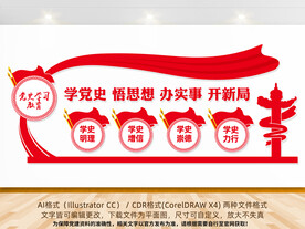 党史学习教育形象墙