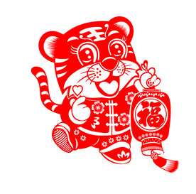 虎年剪纸窗花