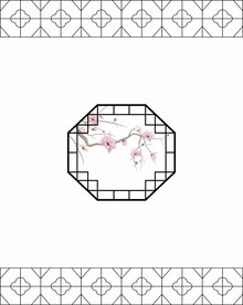 高清分层透明底推拉门打印图