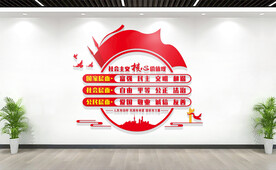 社会主义核心价值观文化墙