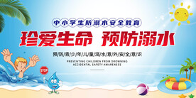 预防溺水 安全知识 宣传展板 