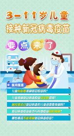 儿童门诊看病卡通海报