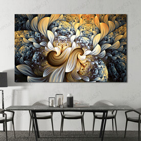 现代抽象绝美立体花纹贵族装饰画