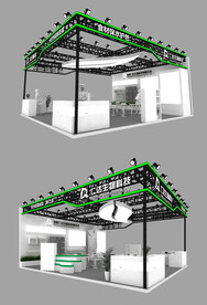 仁达生物展台3d模型