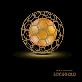 抽象装饰画金色