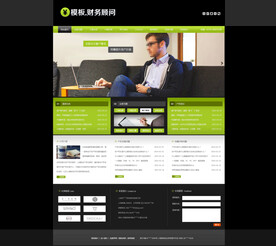 财务顾问管理网站首页模板