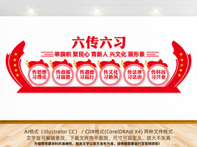 六传六习文化墙