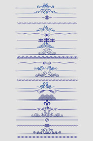 中式装饰花纹花边