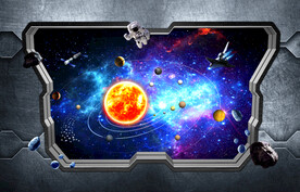 3D宇宙星空背景墙