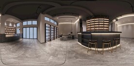 中式风格茶室全景效果图