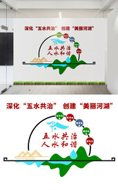 五水共治文化墙设计