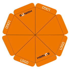 企业宣传户外太阳伞超级分层模板