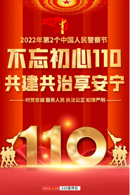 110宣传活动海报