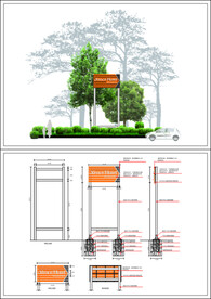 户外立柱广告牌