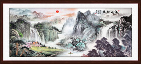 聚宝盆国画