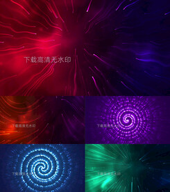 抽象渐变粒子发光动画背景