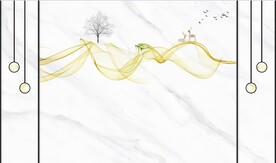 晶瓷画抽象画线条大理石纹