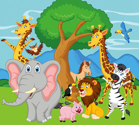 动物园装饰背景墙