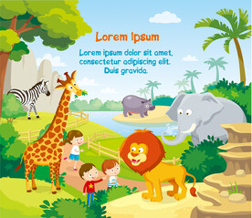 动物园装饰背景墙