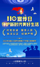 2022年全国110宣传日海报