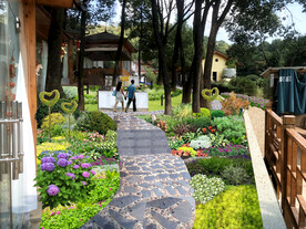 花境景观设计效果图