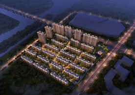 住宅小区鸟瞰图