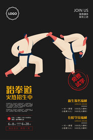 跆拳道海报