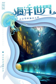 海底世界水族馆海报