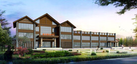 游客中心建筑外观设计案例效果图