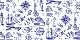 黑白海底图案