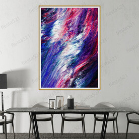 高清水彩梦幻彩色抽象装饰画