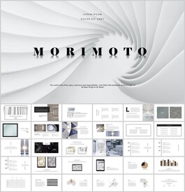 大气白色ppt模板