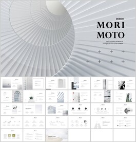 大气灰白通用ppt模板