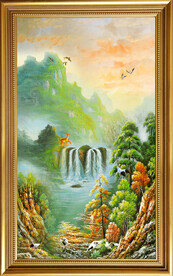 欧式乡村风景油画