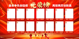 业绩销售光荣榜展板