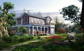 别墅建筑景观后期素材PSD分层