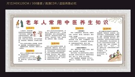 老年人中医养生宣传栏