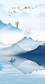 装饰画 山水风景画