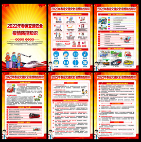 2022春运交通安全宣传栏