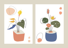 手绘家居装饰无框画