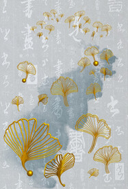 银杏叶 装饰画