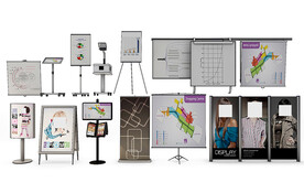 广告架资料架投影幕会议白板