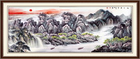 山水风景画 