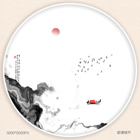 中国风玄关意境装饰画